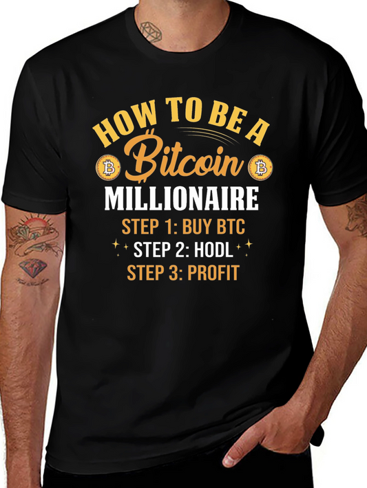 Bitcoin Millionaire T-Shirt - Crypto HODL Tee