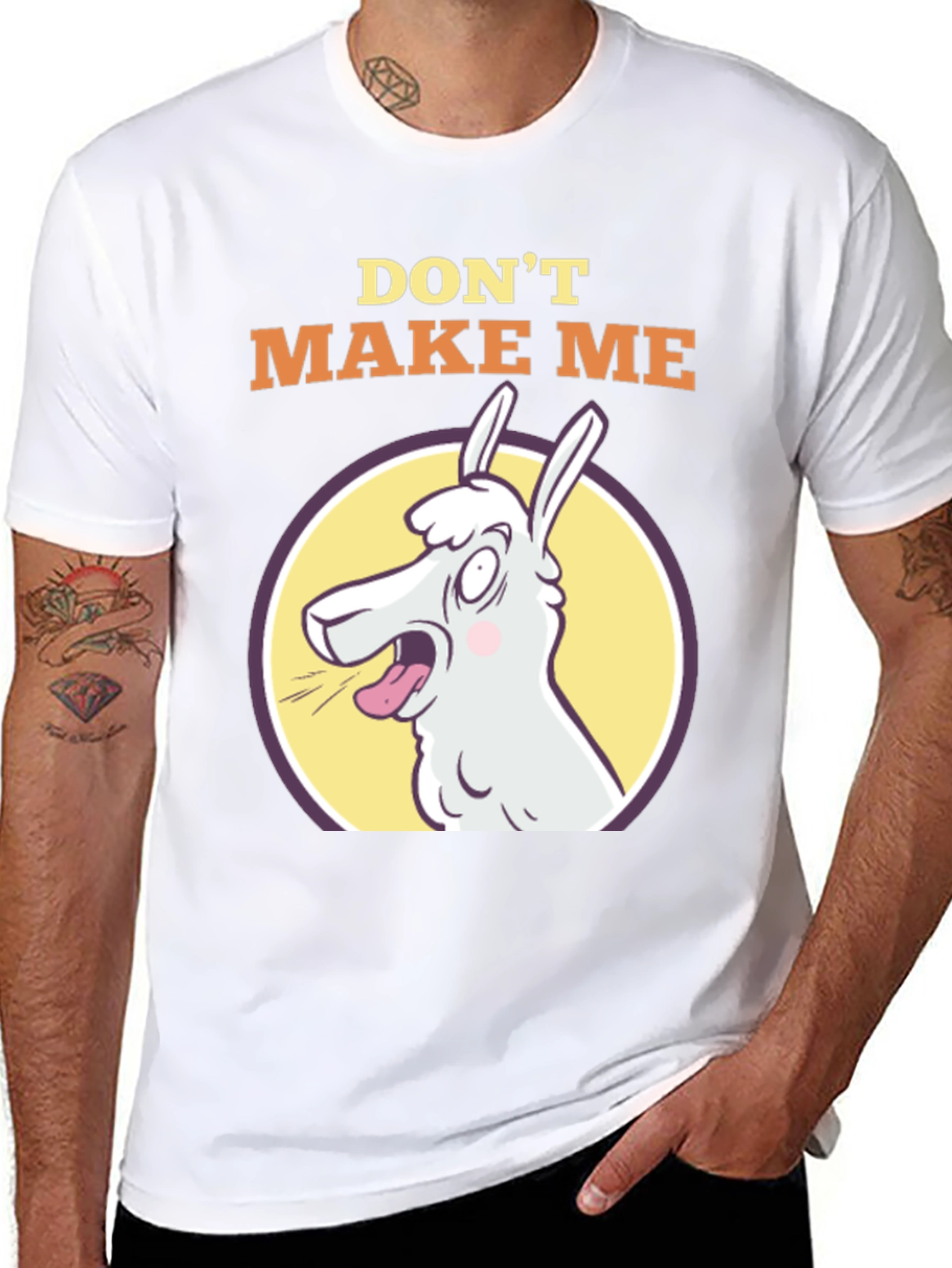 Dont Make Me Llama T-Shirt - Funny Animal Tee