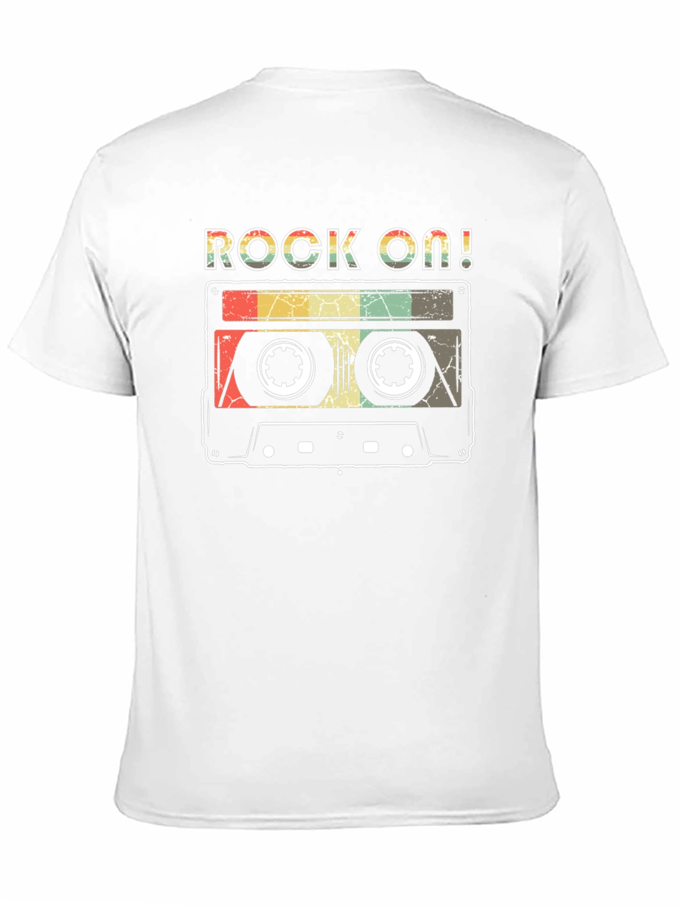Rock On Retro Cassette Tape Graphic T-Shirt