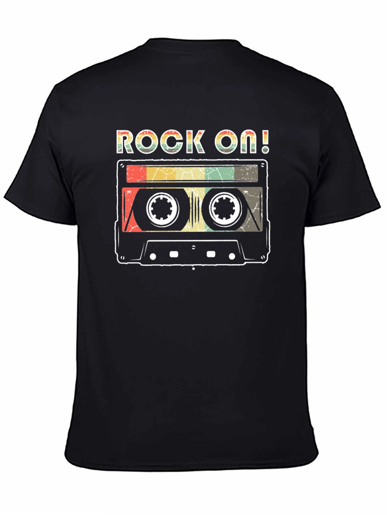Rock On Retro Cassette Tape Graphic T-Shirt