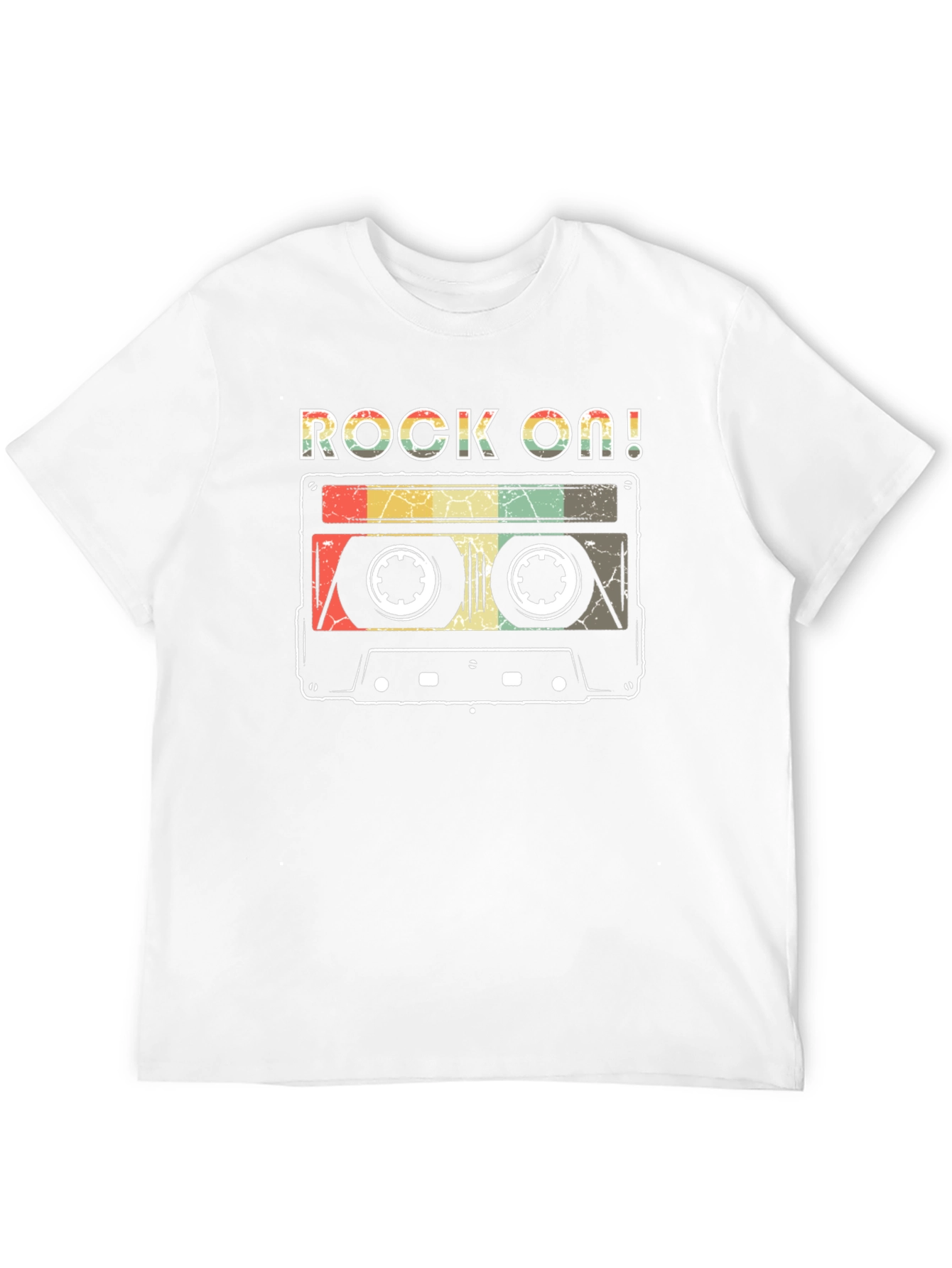 Rock On Retro Cassette Tape Graphic T-Shirt