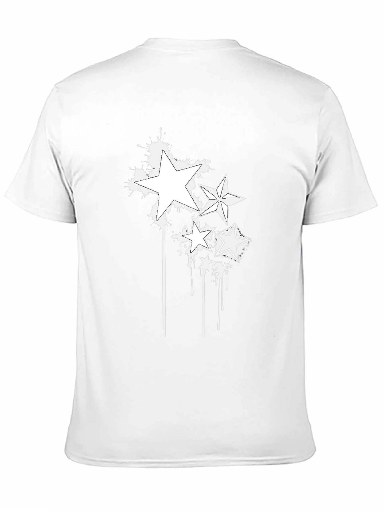 Star Splash Black T-Shirt - Edgy Graphic Tee