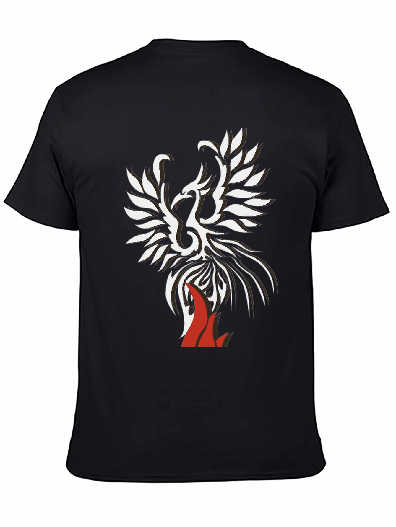 Phoenix Graphic Print Tee - Black