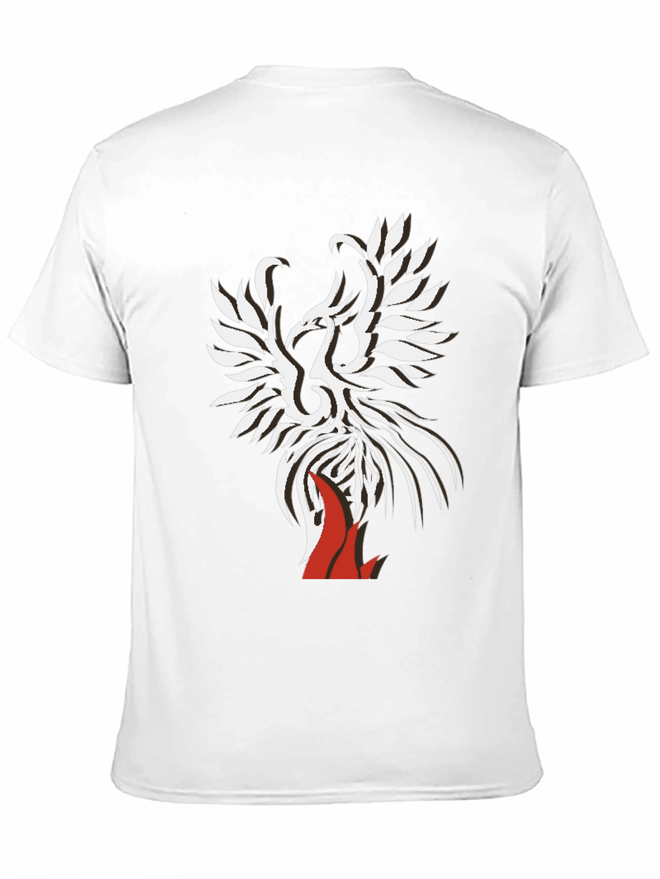 Phoenix Graphic Print Tee - Black