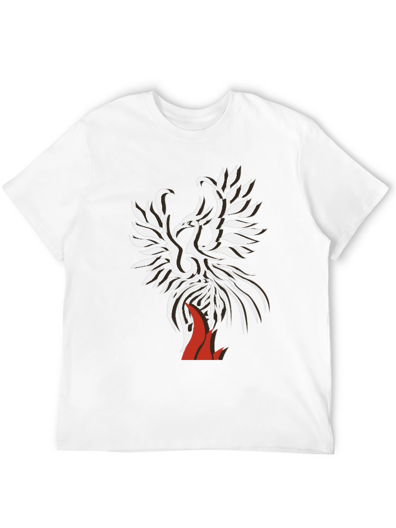 Phoenix Graphic Print Tee - Black