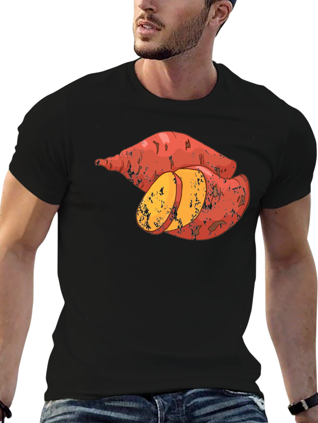 Sweet Potato T-Shirt - Unisex Black Tee