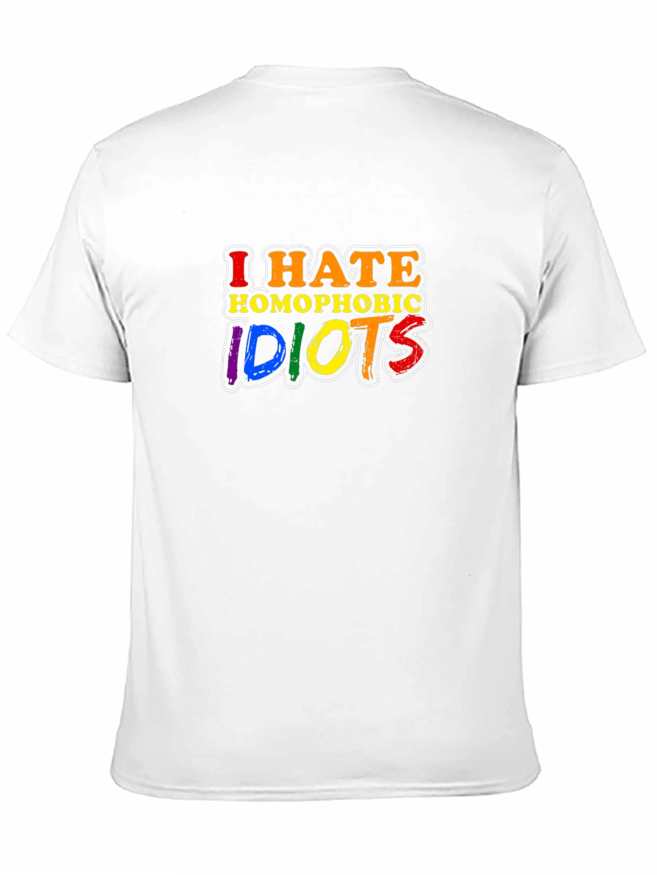 I Hate Homophobic Idiots T-Shirt LGBTQ Pride