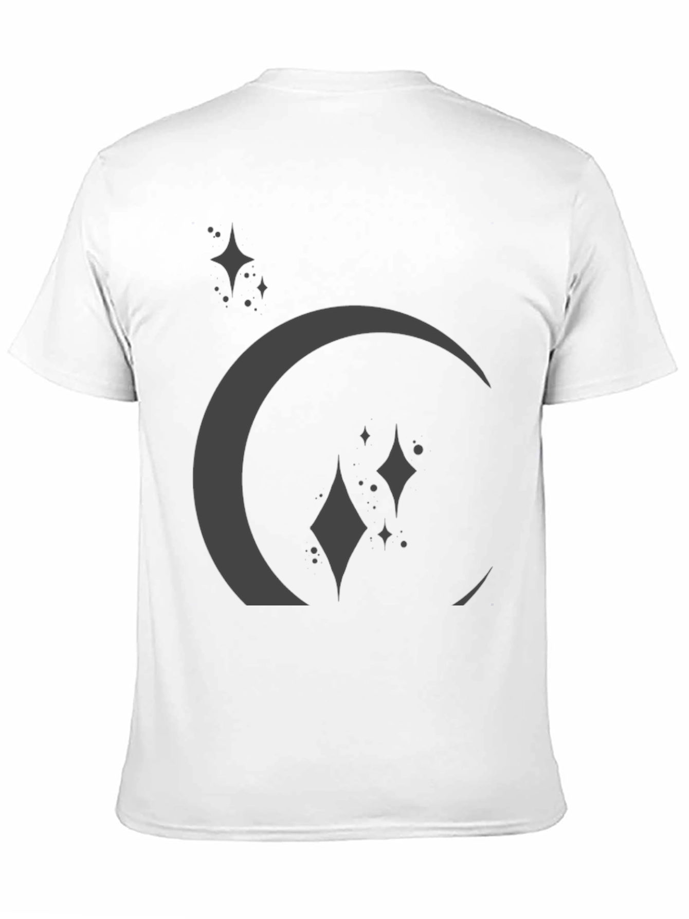 Crescent Moon Graphic Tee - Stylish Black T-Shirt