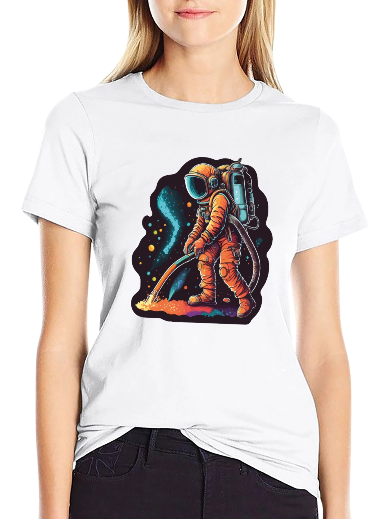 Astronaut Space Janitor T-Shirt - Funny Graphic Tee