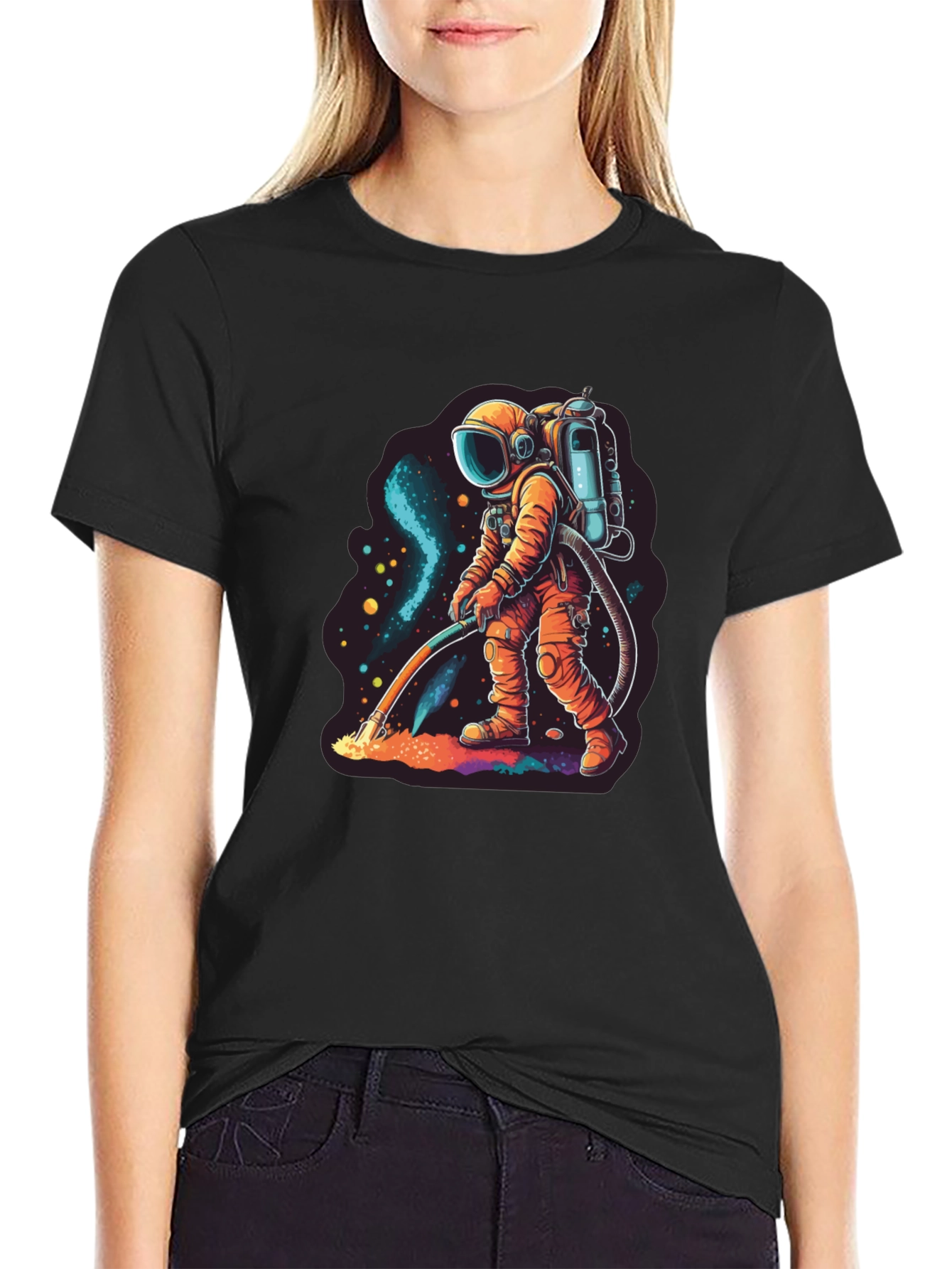 Astronaut Space Janitor T-Shirt - Funny Graphic Tee