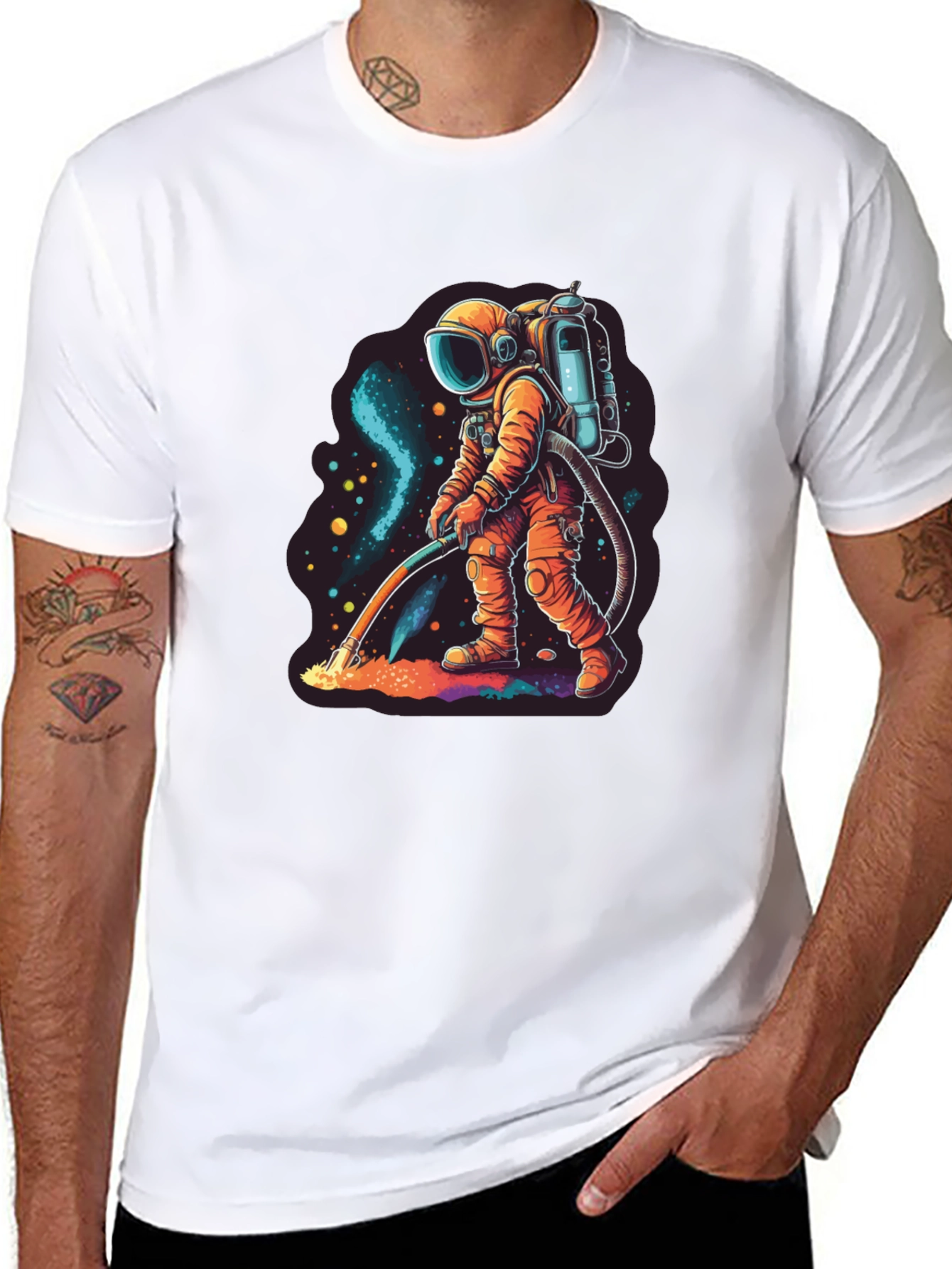 Astronaut Space Janitor T-Shirt - Funny Graphic Tee