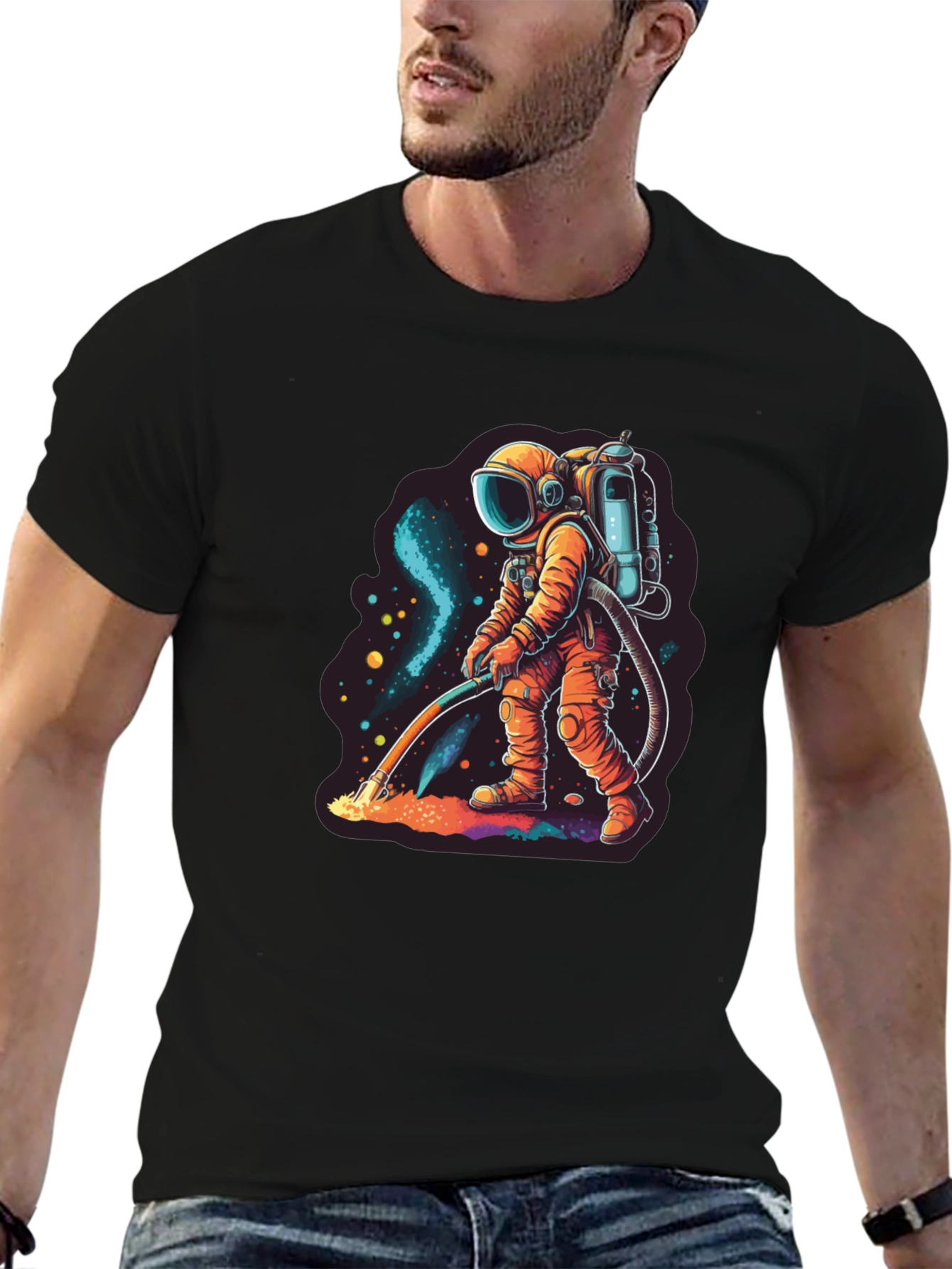 Astronaut Space Janitor T-Shirt - Funny Graphic Tee