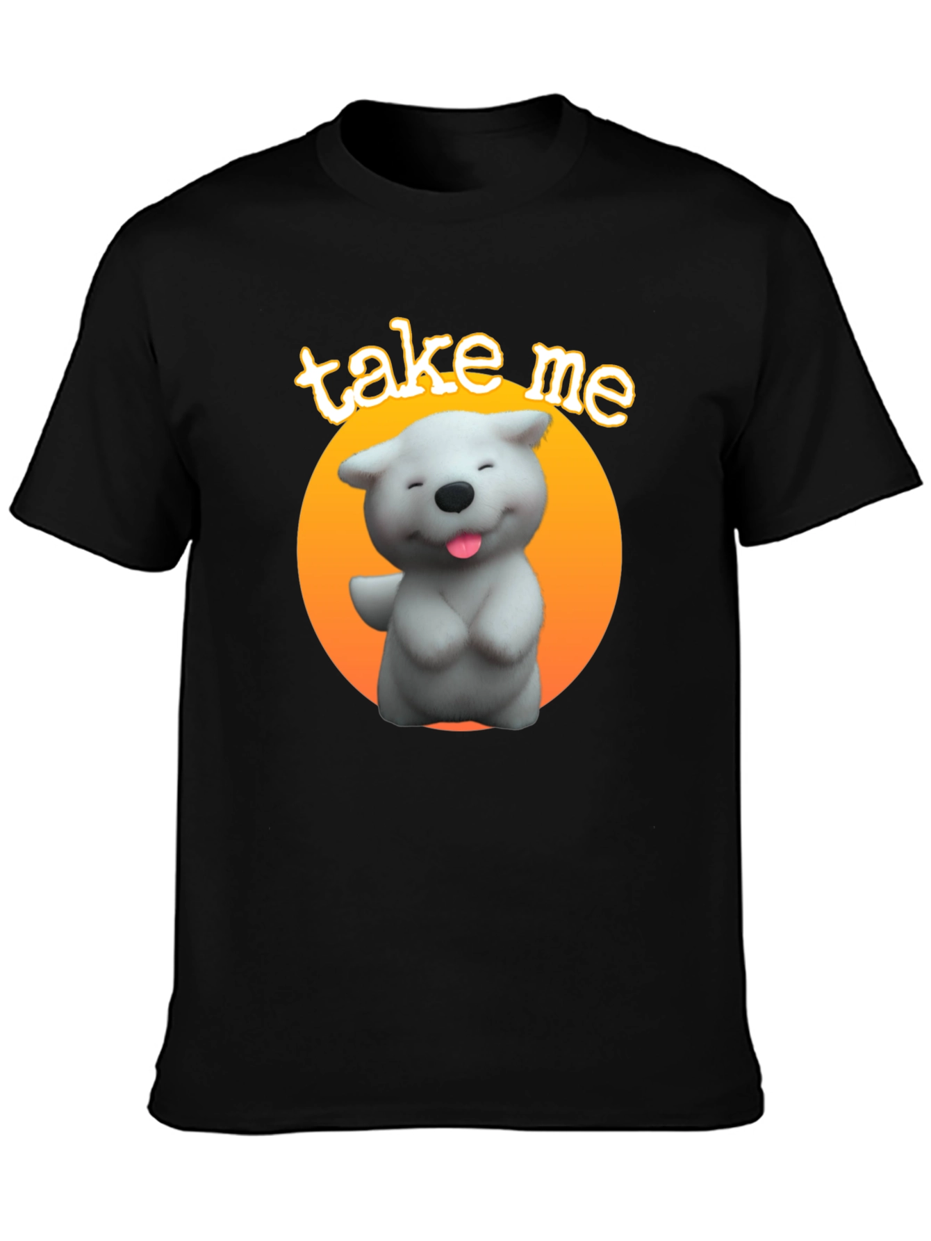 Cute Dog Graphic Tee - Take Me Design