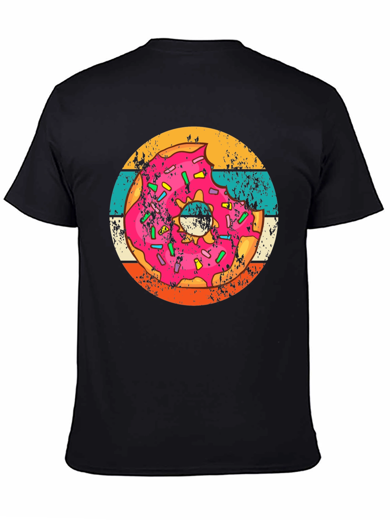 Retro Donut Graphic Tee - Trendy Comfort