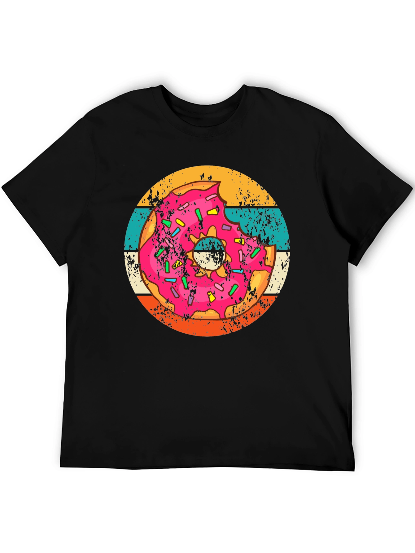 Retro Donut Graphic Tee - Trendy Comfort