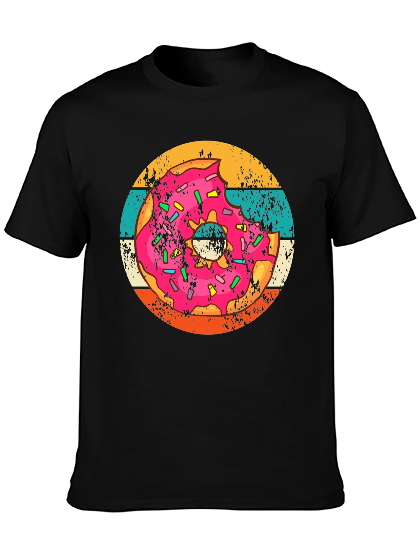 Retro Donut Graphic Tee - Trendy Comfort