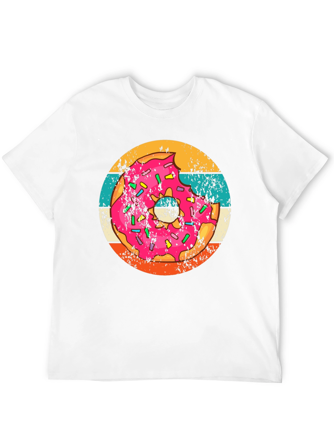 Retro Donut Graphic Tee - Trendy Comfort