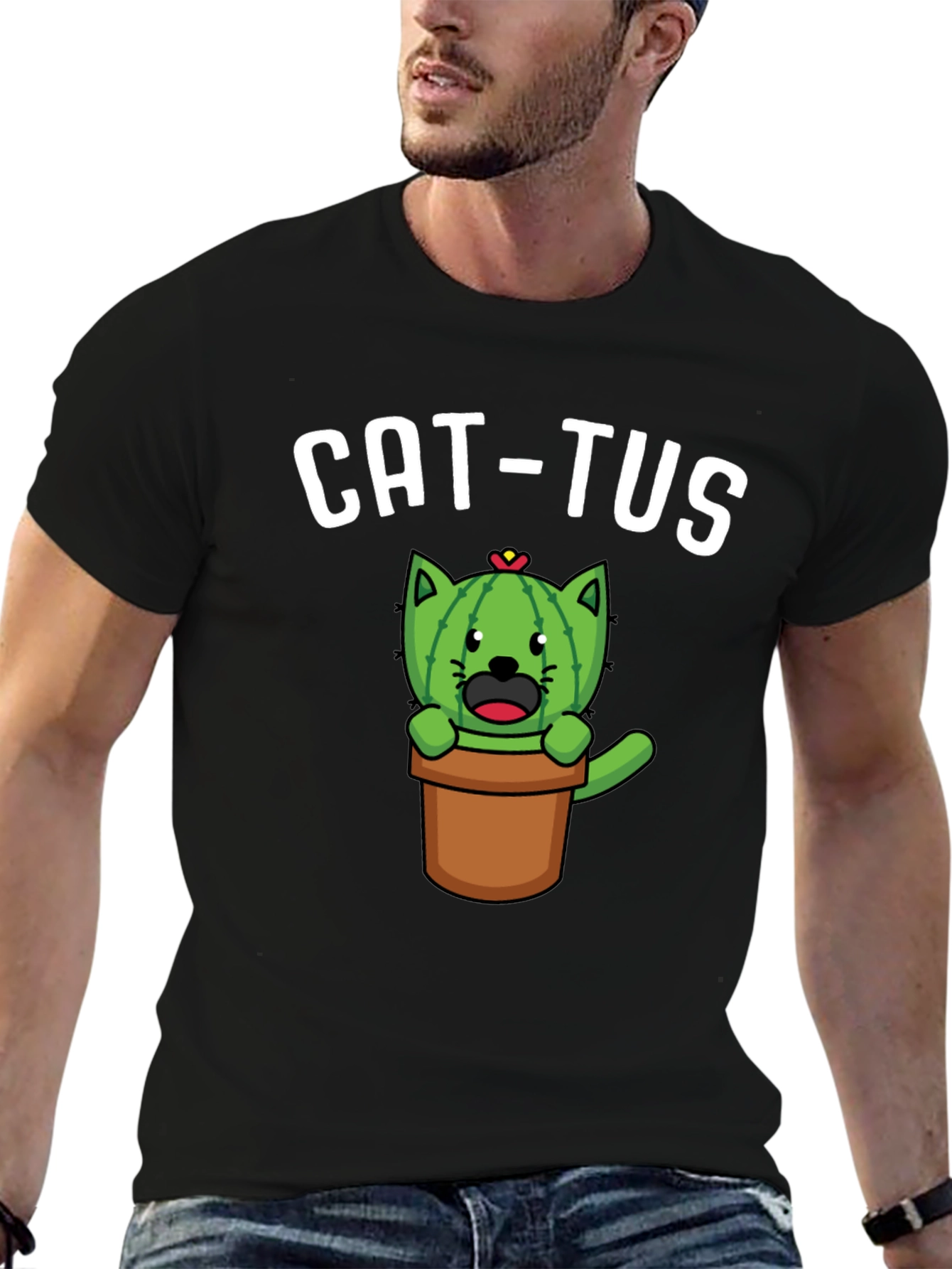 Cat-tus Funny Novelty T-Shirt