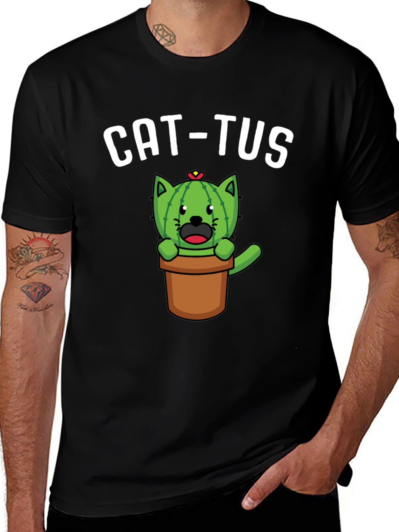 Cat-tus Funny Novelty T-Shirt