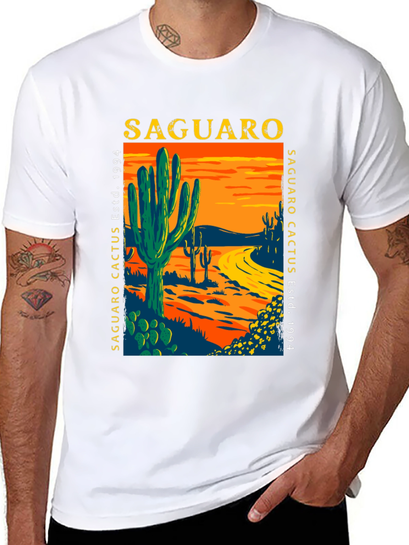 Saguaro Cactus Graphic T-Shirt