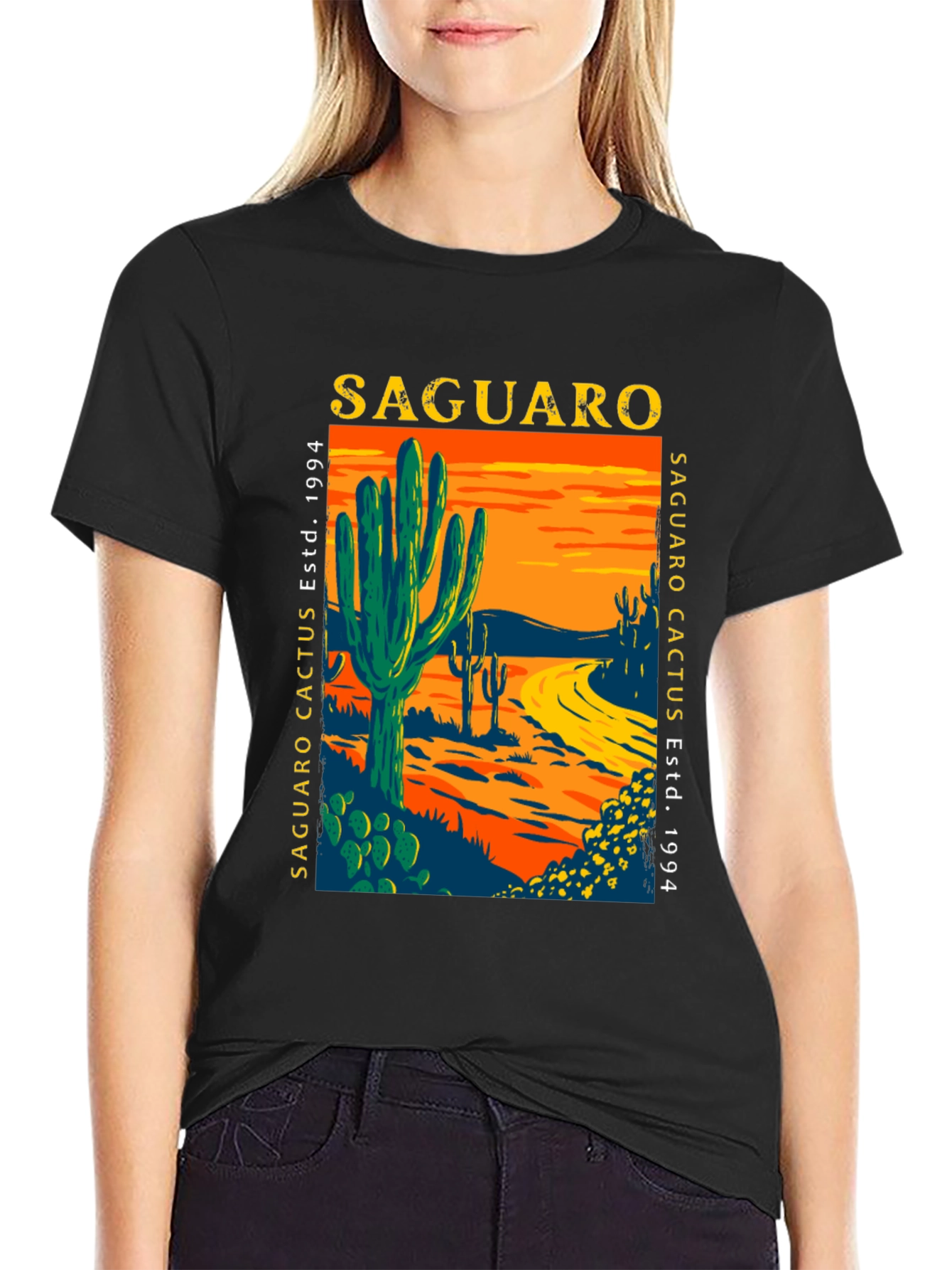 Saguaro Cactus Graphic T-Shirt