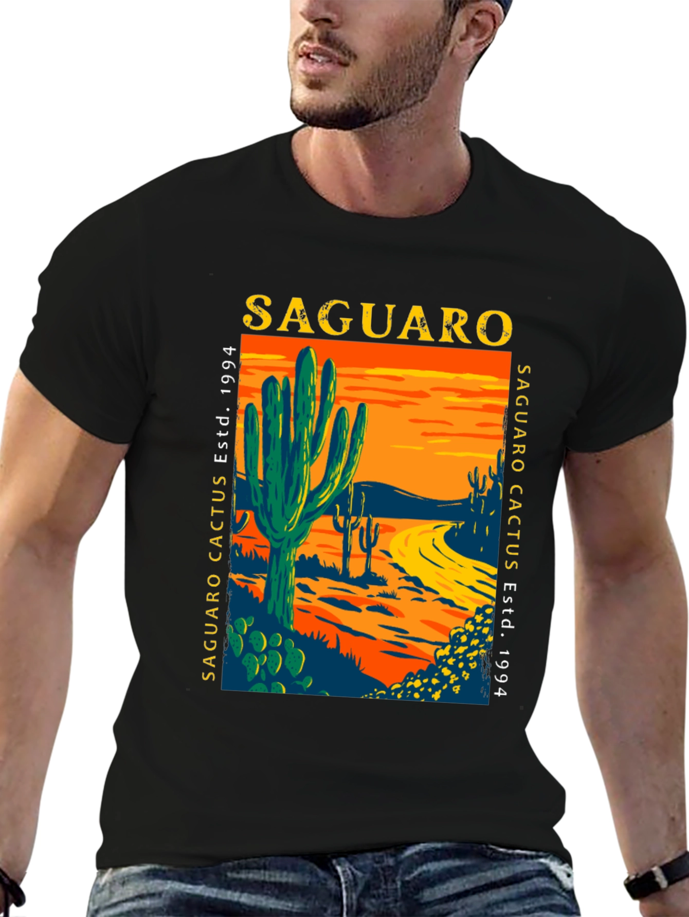 Saguaro Cactus Graphic T-Shirt