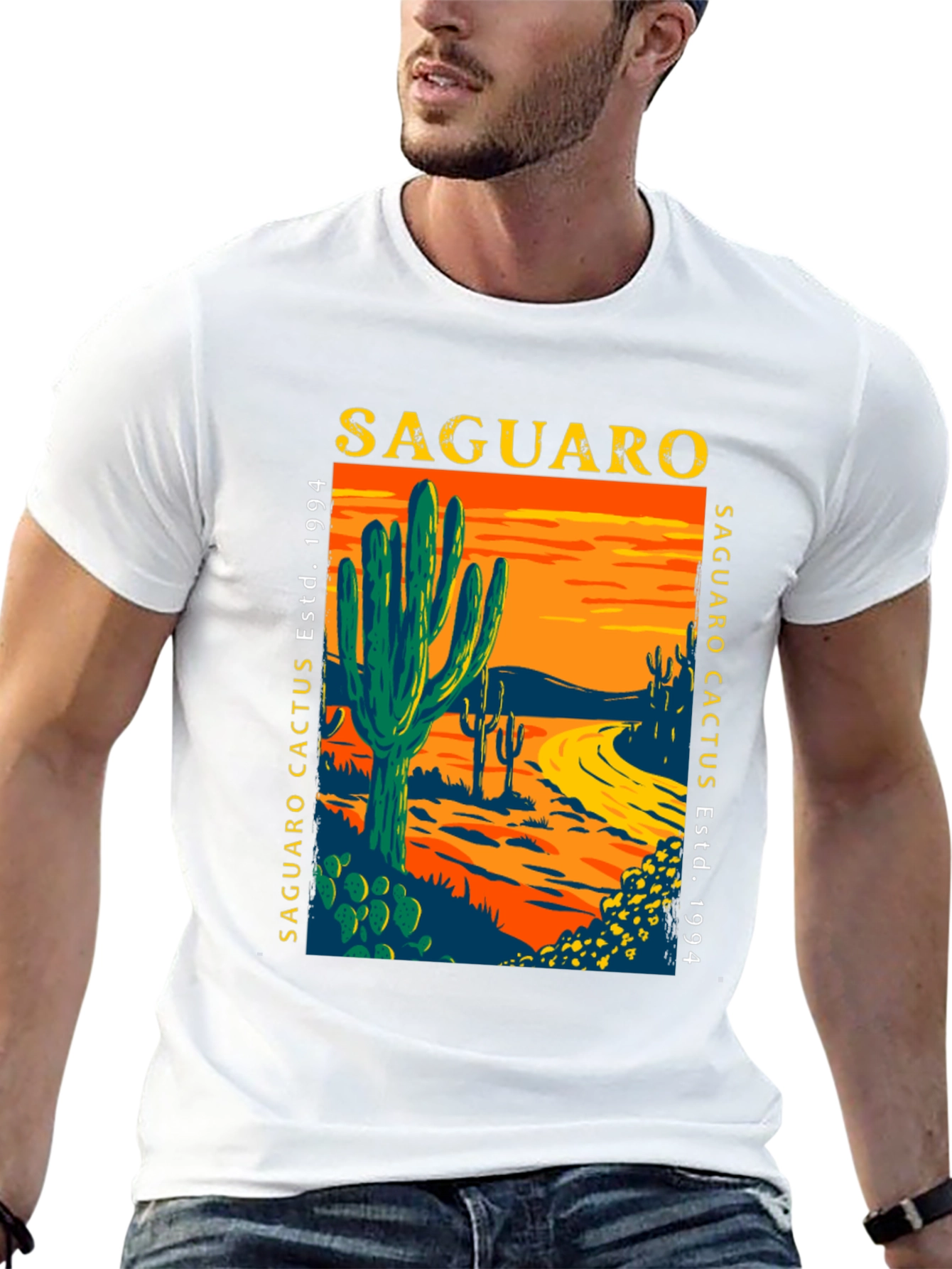 Saguaro Cactus Graphic T-Shirt