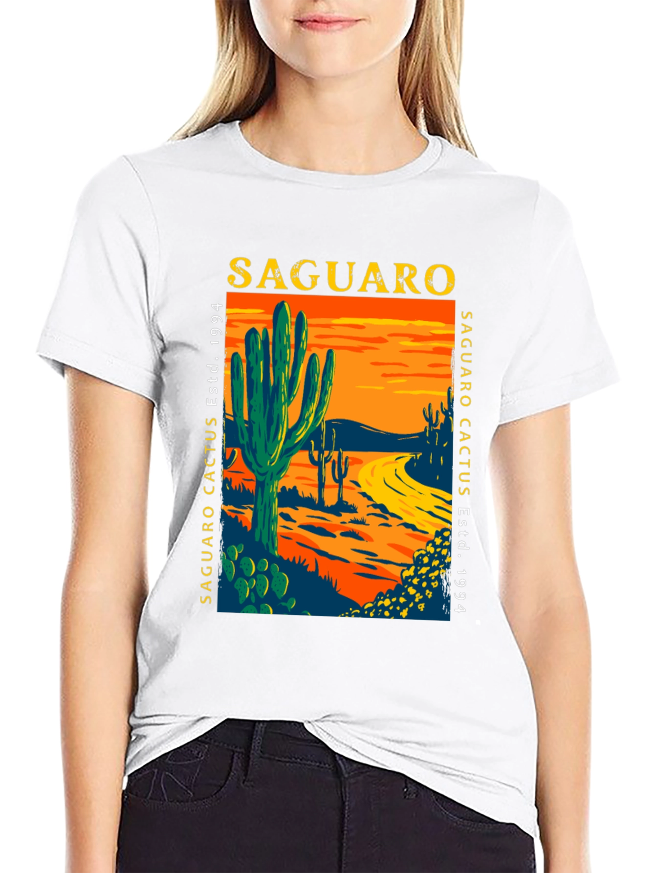 Saguaro Cactus Graphic T-Shirt