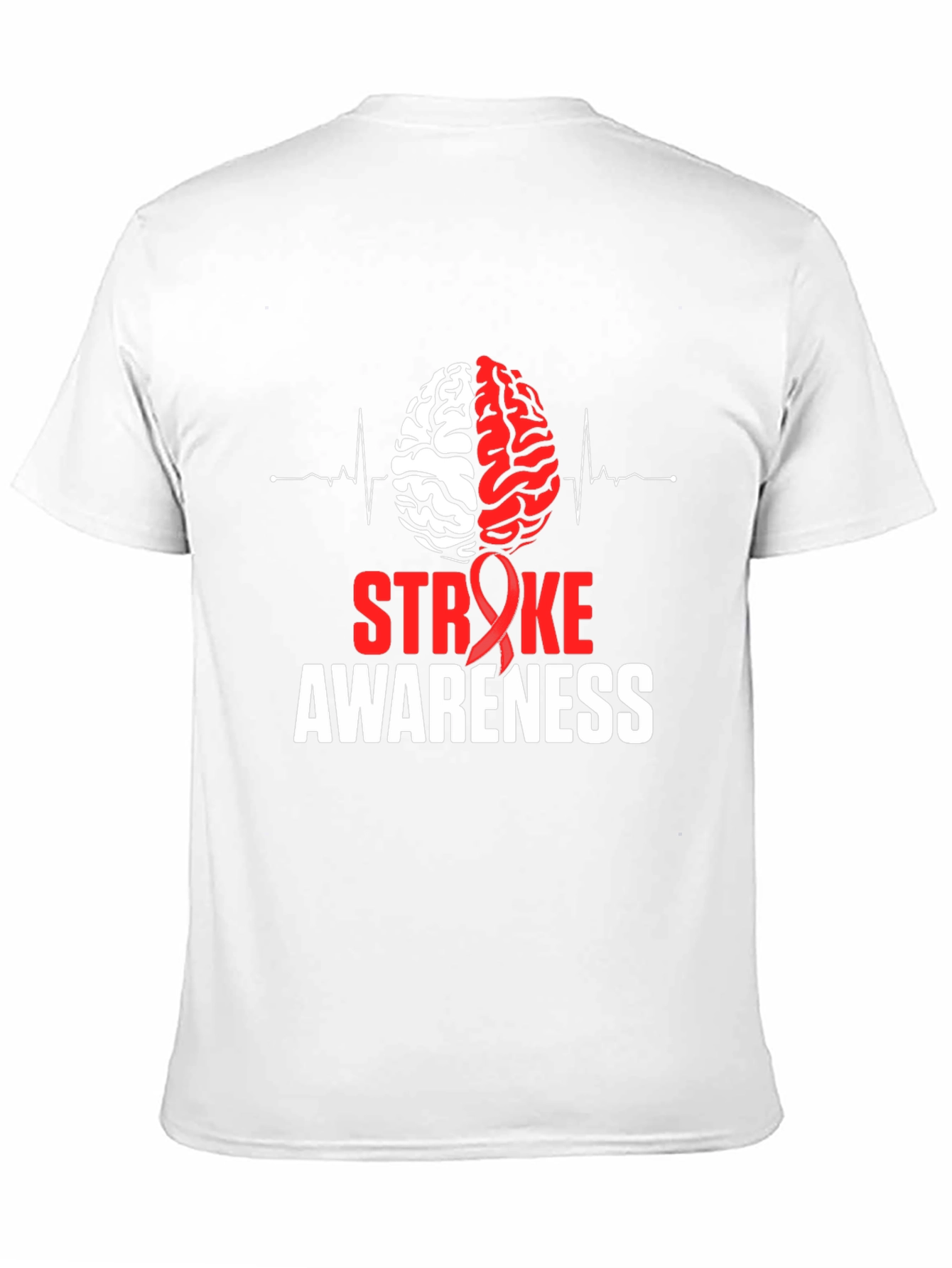 Stroke Awareness T-Shirt Brain Design Tee
