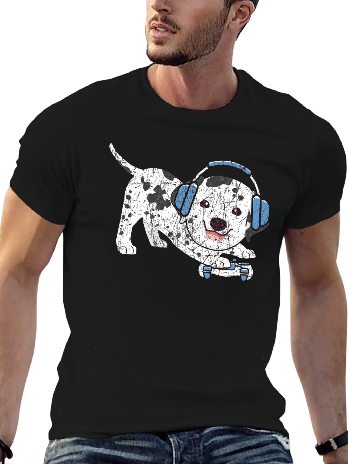 Dalmatian DJ Graphic Tee