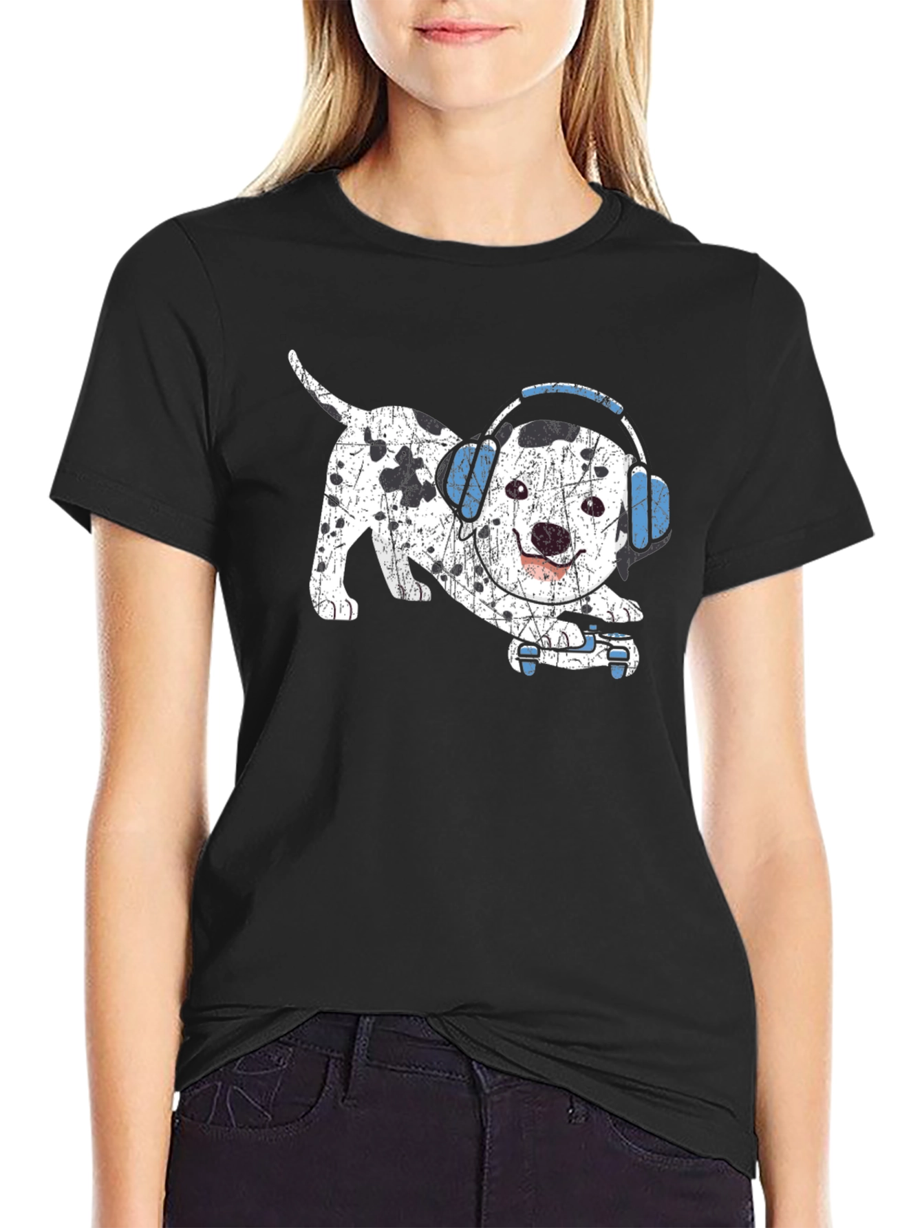 Dalmatian DJ Graphic Tee