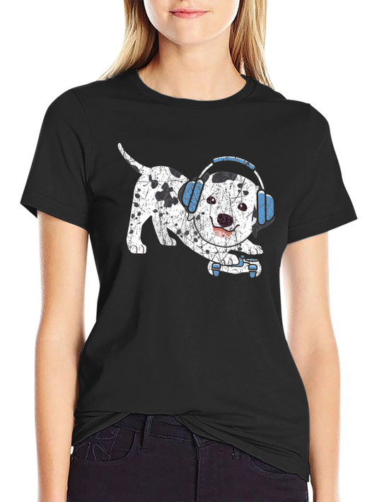 Dalmatian DJ Graphic Tee