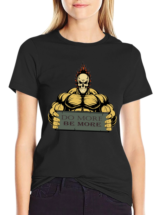 Skull Muscle Graphic T-Shirt - Do More Be More