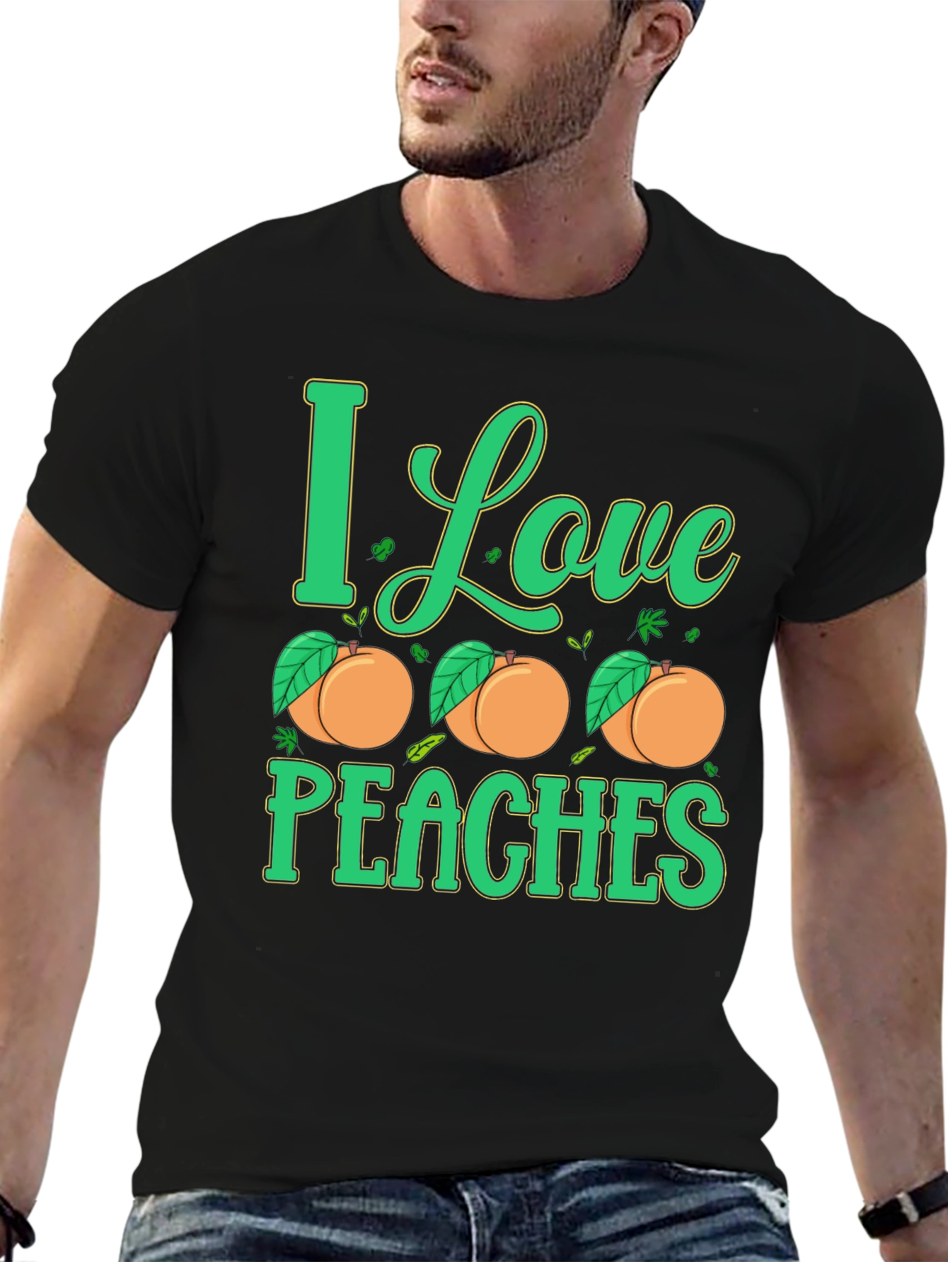 I Love Peaches Graphic T-Shirt