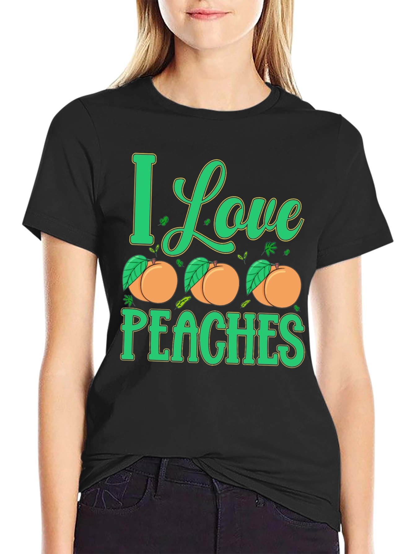 I Love Peaches Graphic T-Shirt