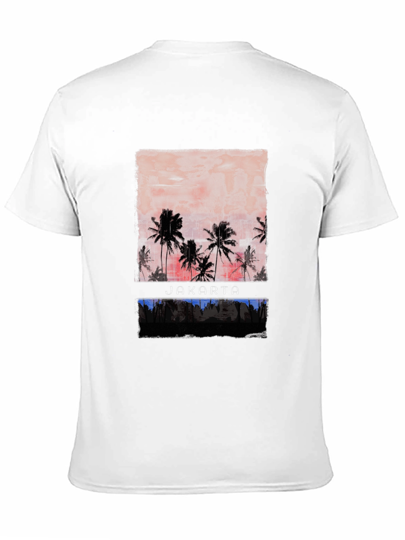 Jakarta Sunset Graphic Tee - Tropical Vibes