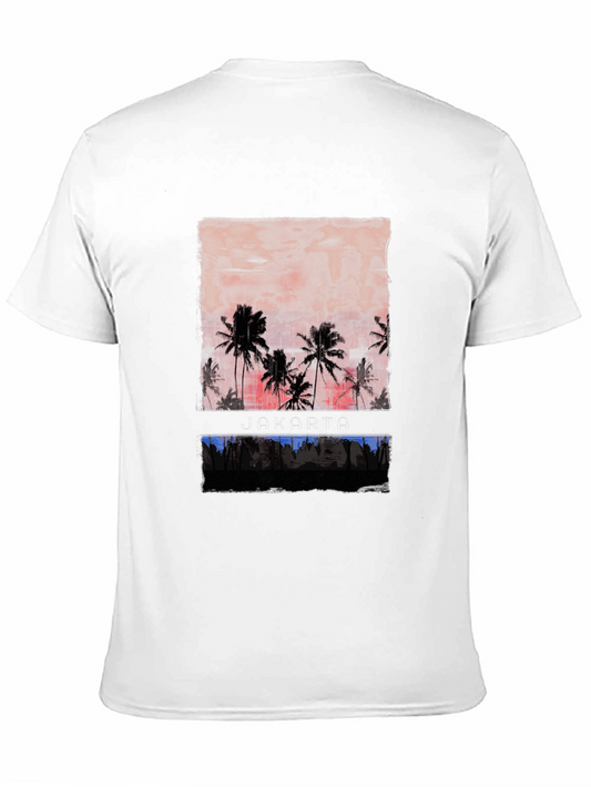 Jakarta Sunset Graphic Tee - Tropical Vibes