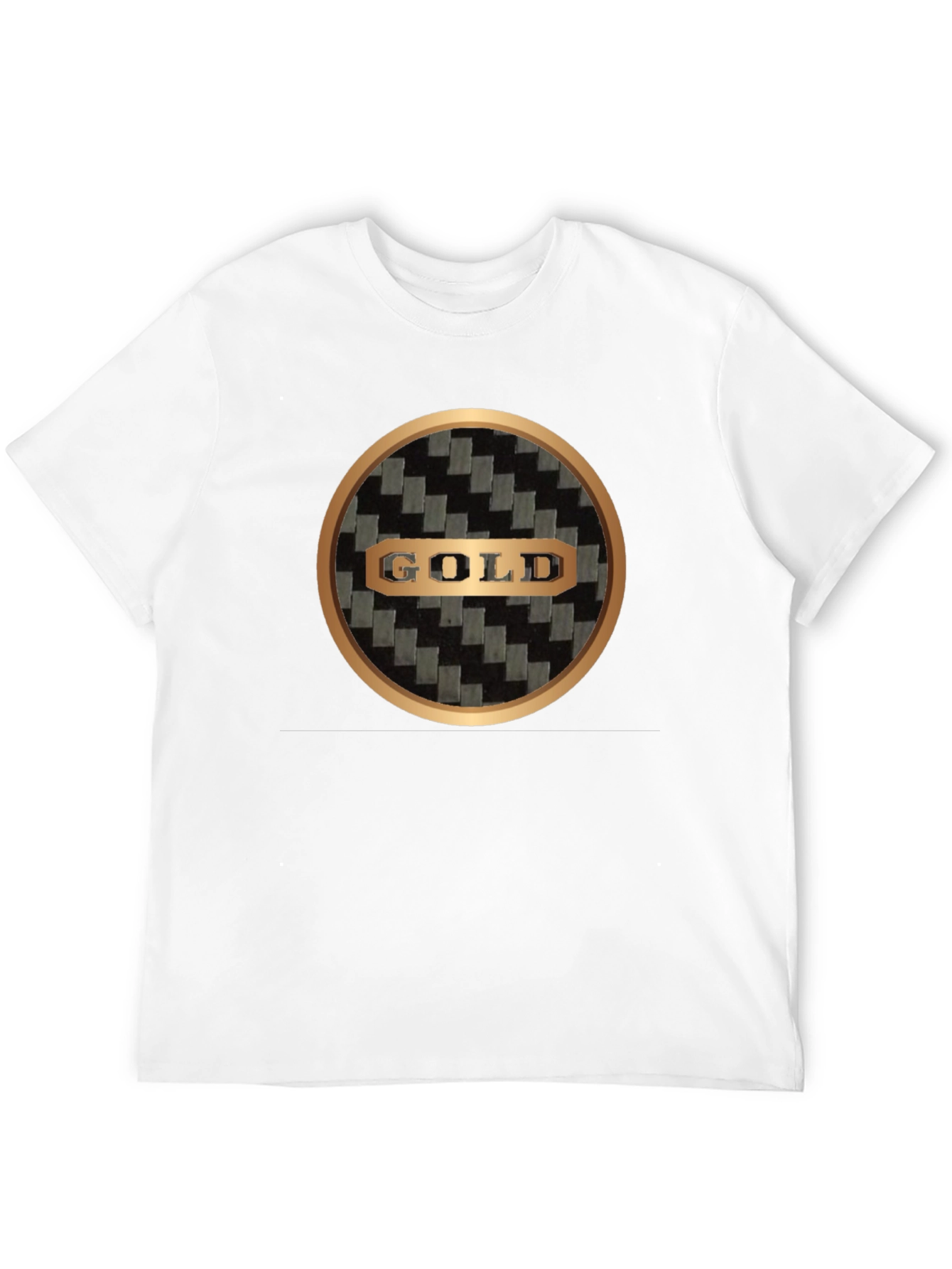 Gold Design Black T-Shirt