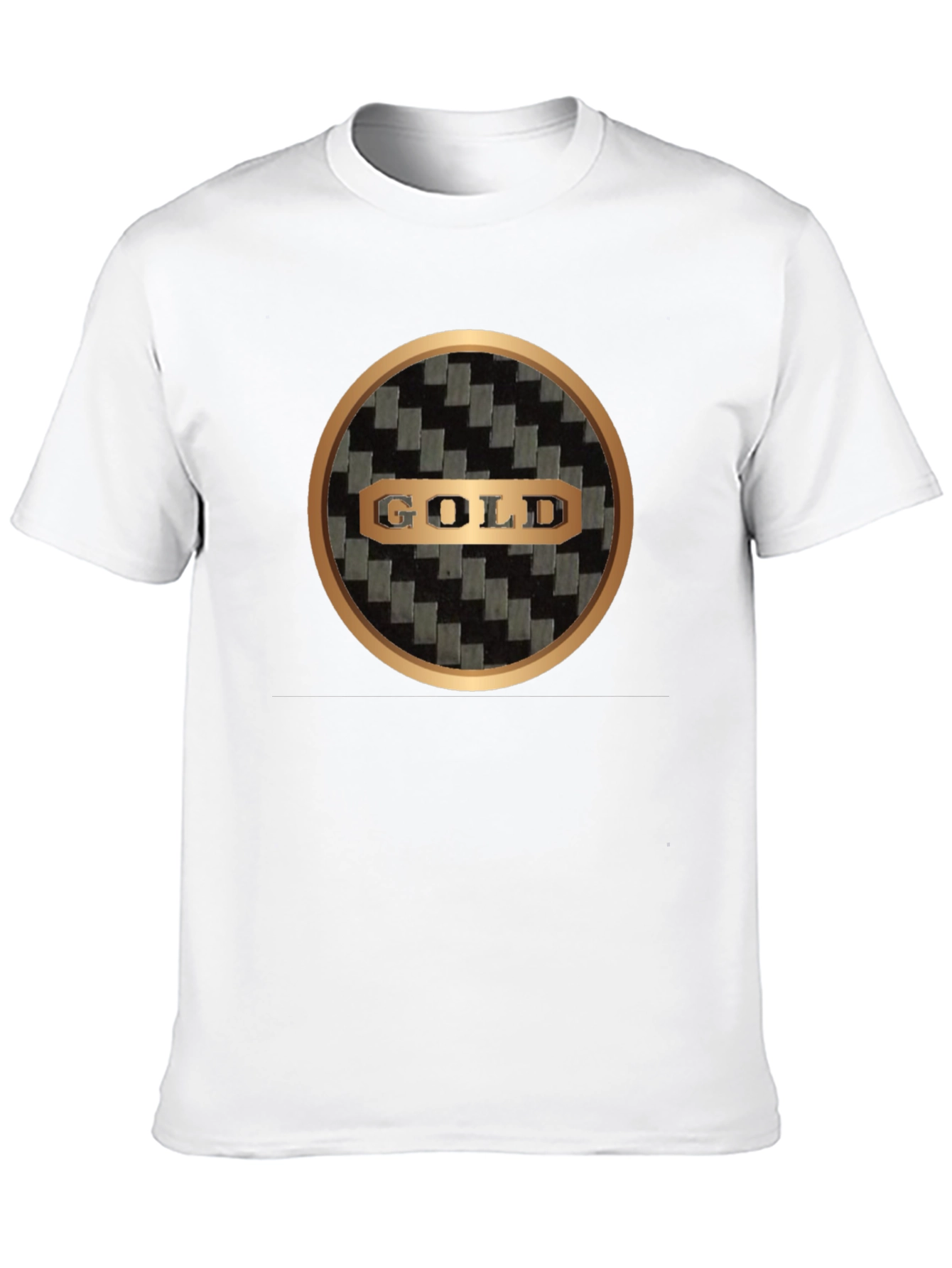 Gold Design Black T-Shirt
