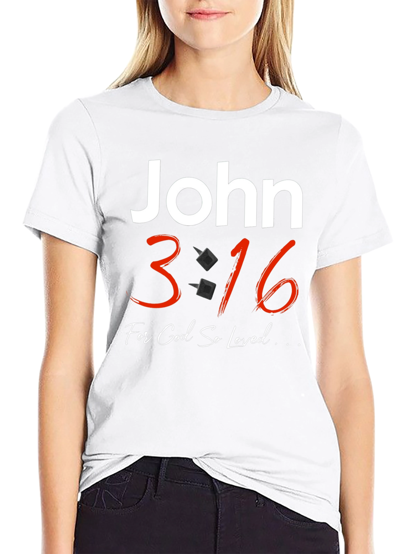 John 3:16 Graphic T-Shirt - Christian Faith Tee