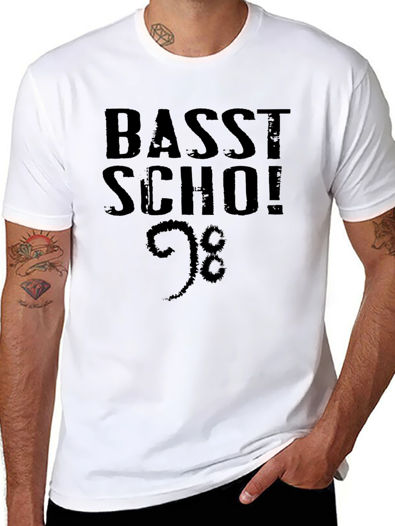 Basst Scho! Black Graphic Tee