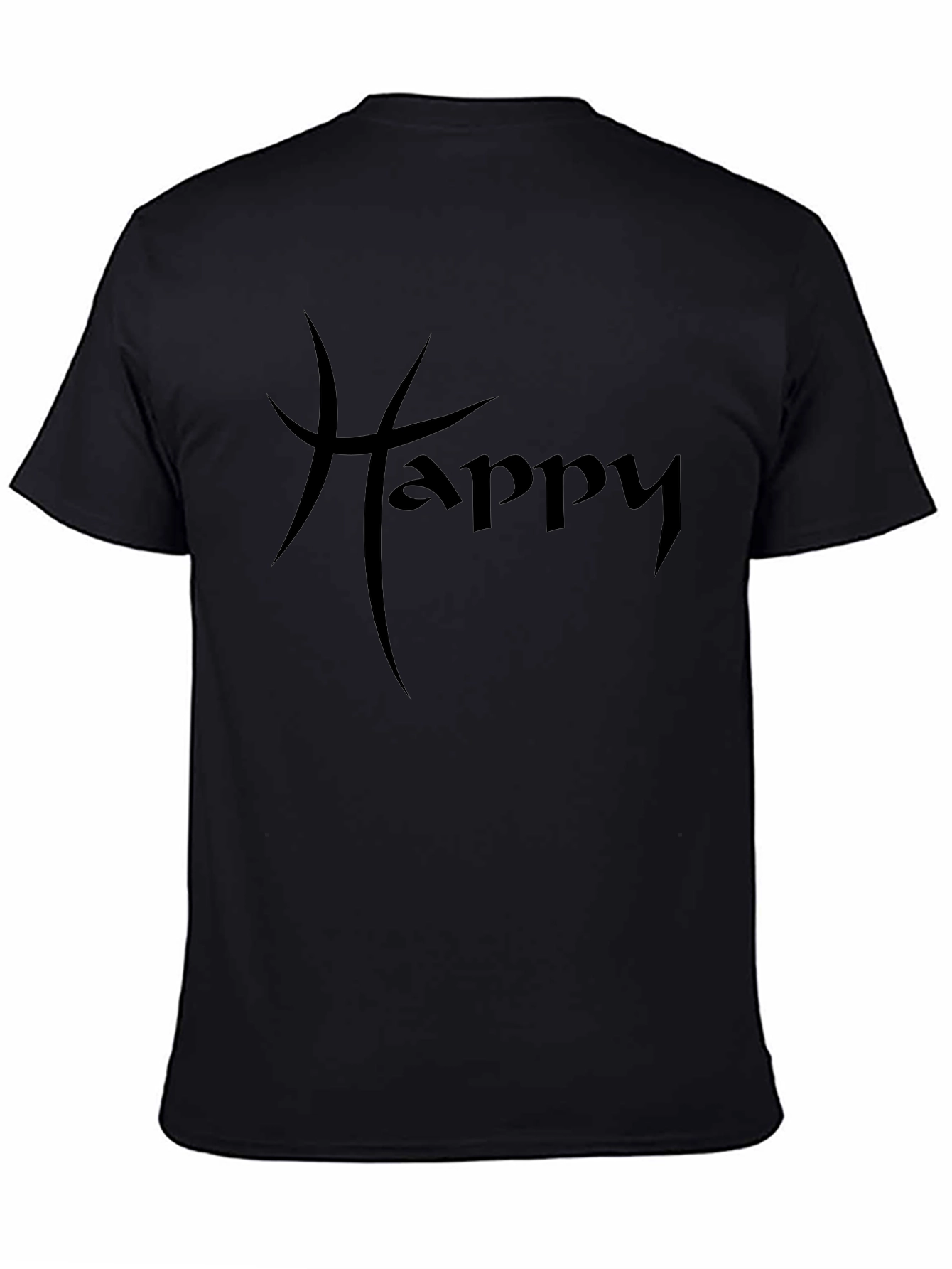 Happy Graphic Tee - Black