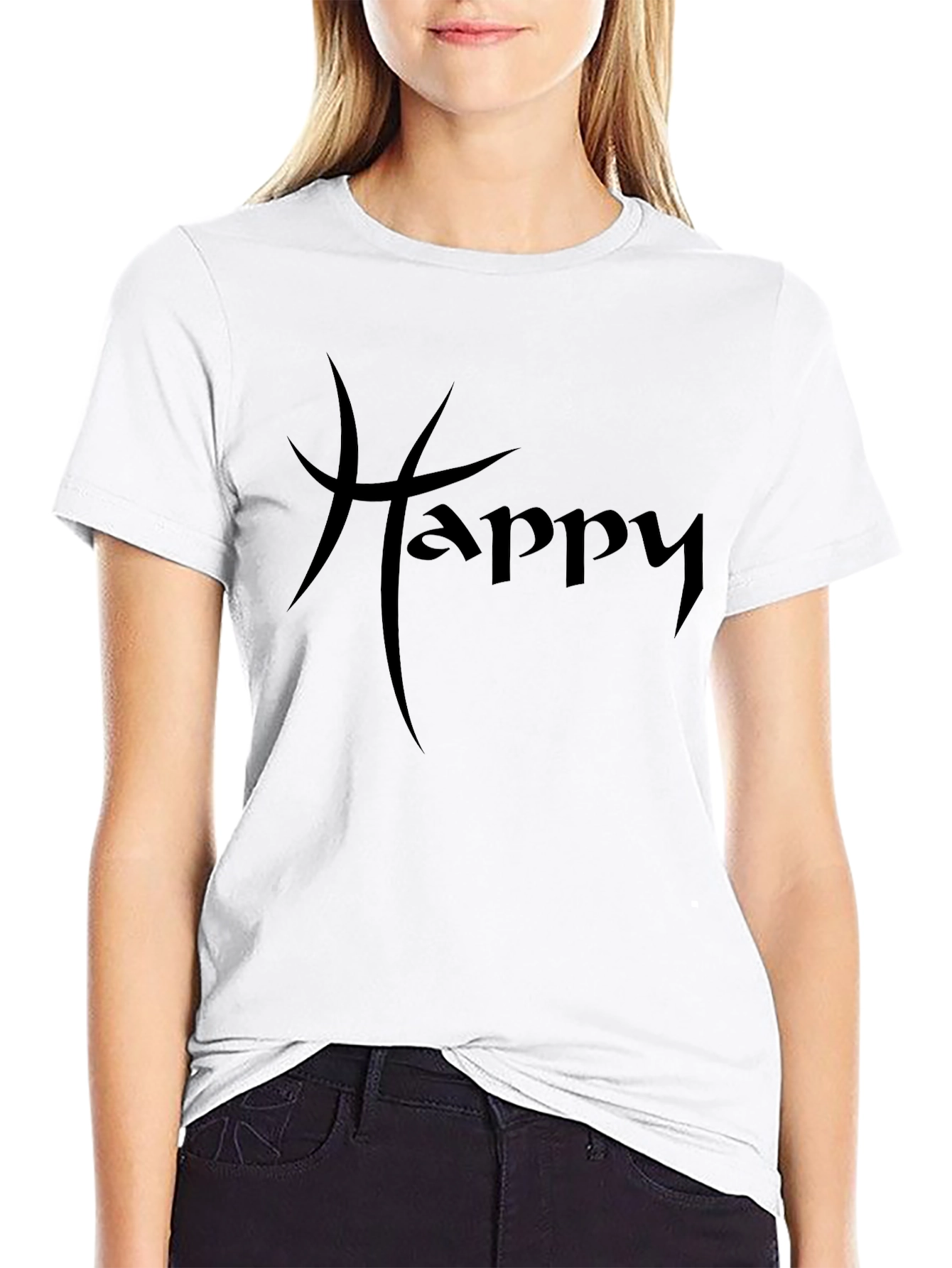 Happy Graphic Tee - Black