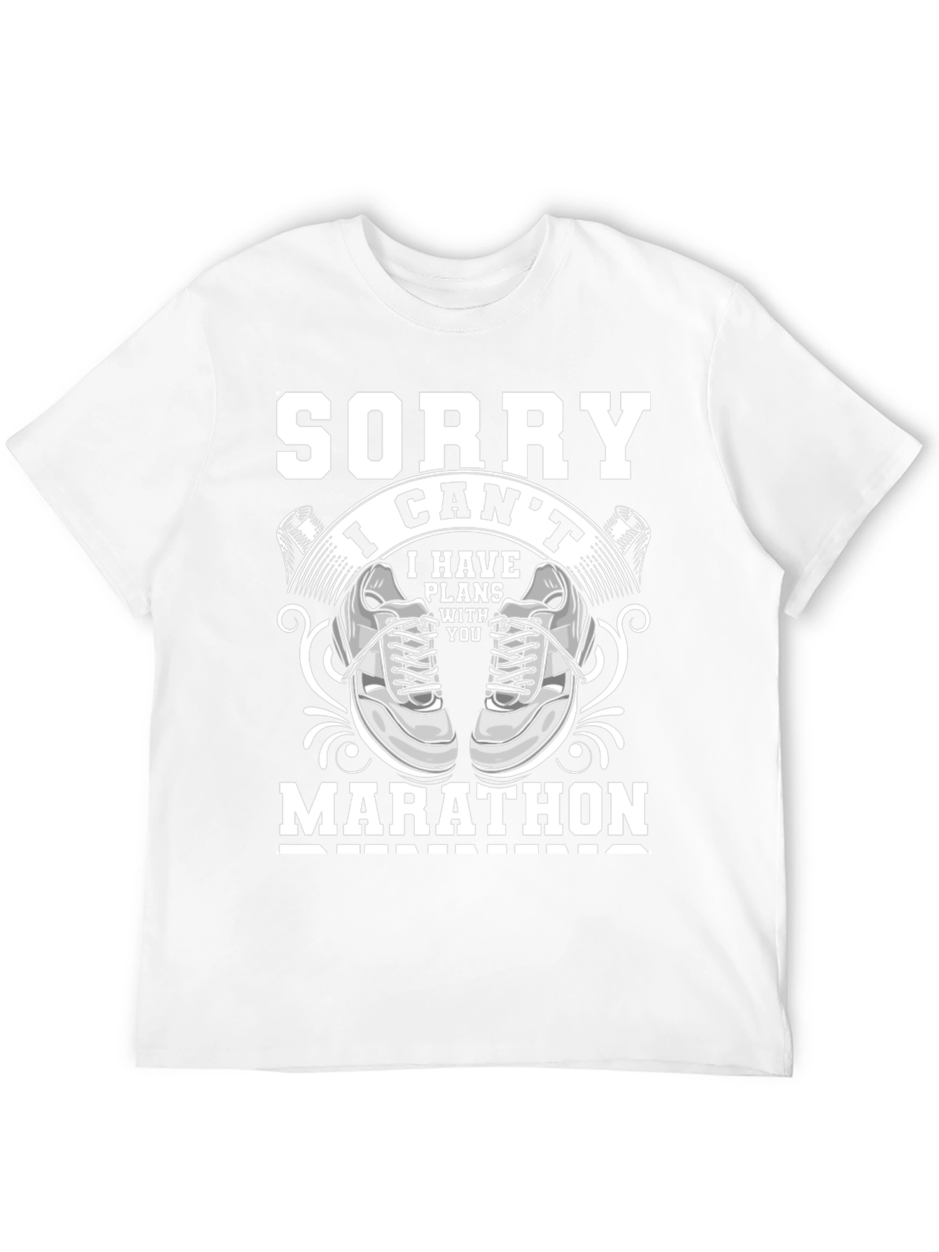 Funny Marathon Runner T-Shirt - Sorry I Cant