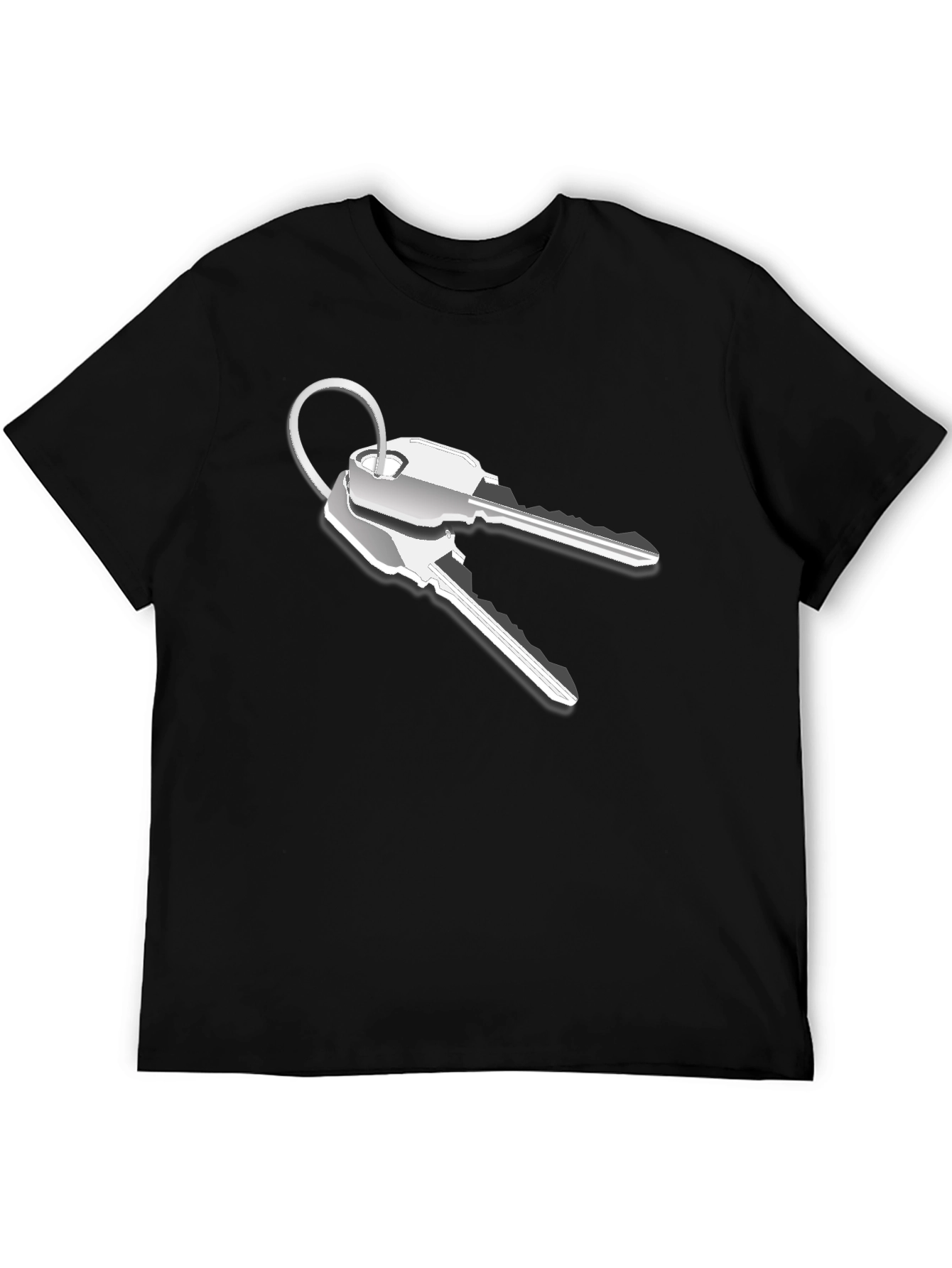 Novelty Keys Graphic T-Shirt - Black