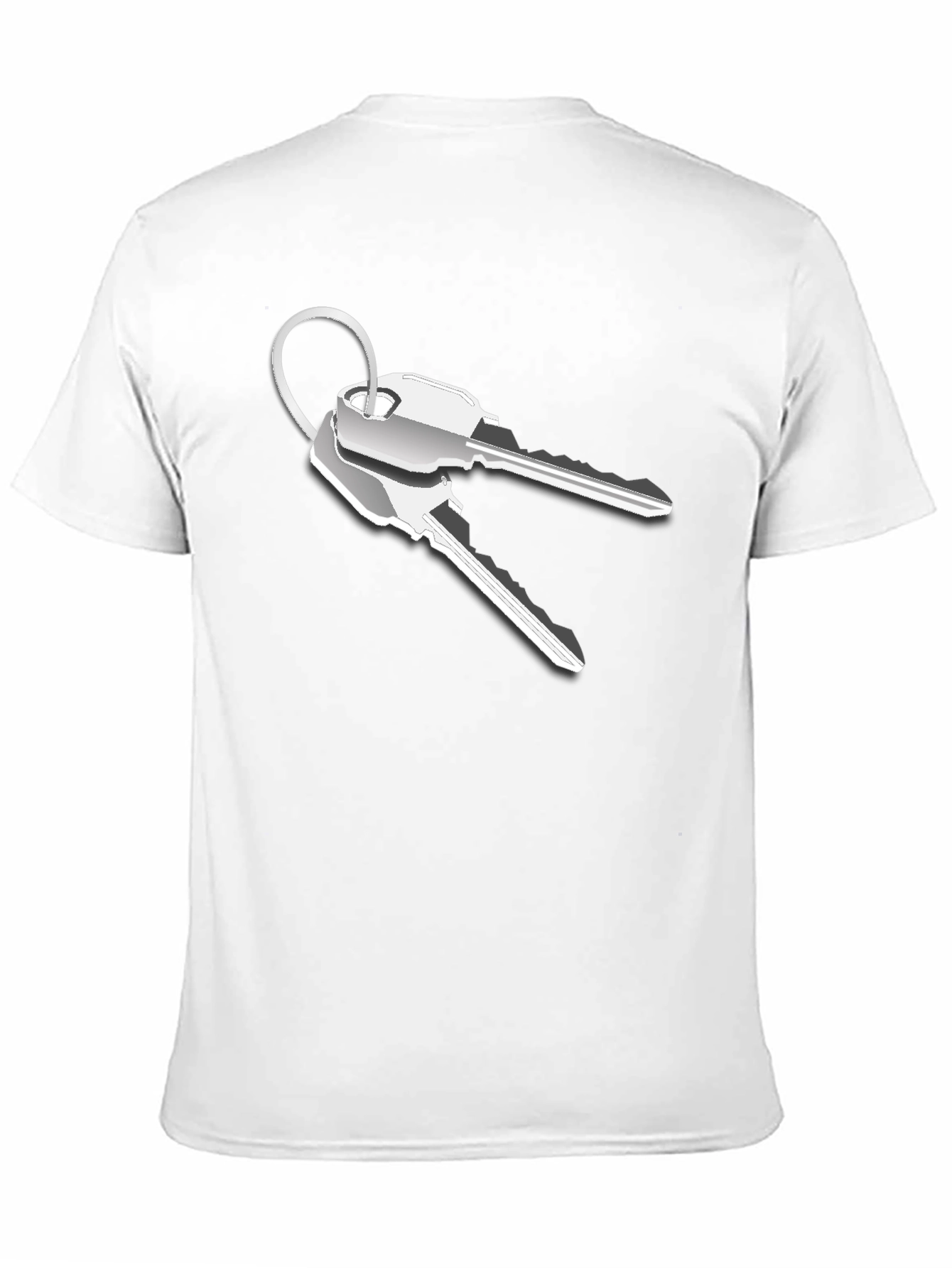 Novelty Keys Graphic T-Shirt - Black
