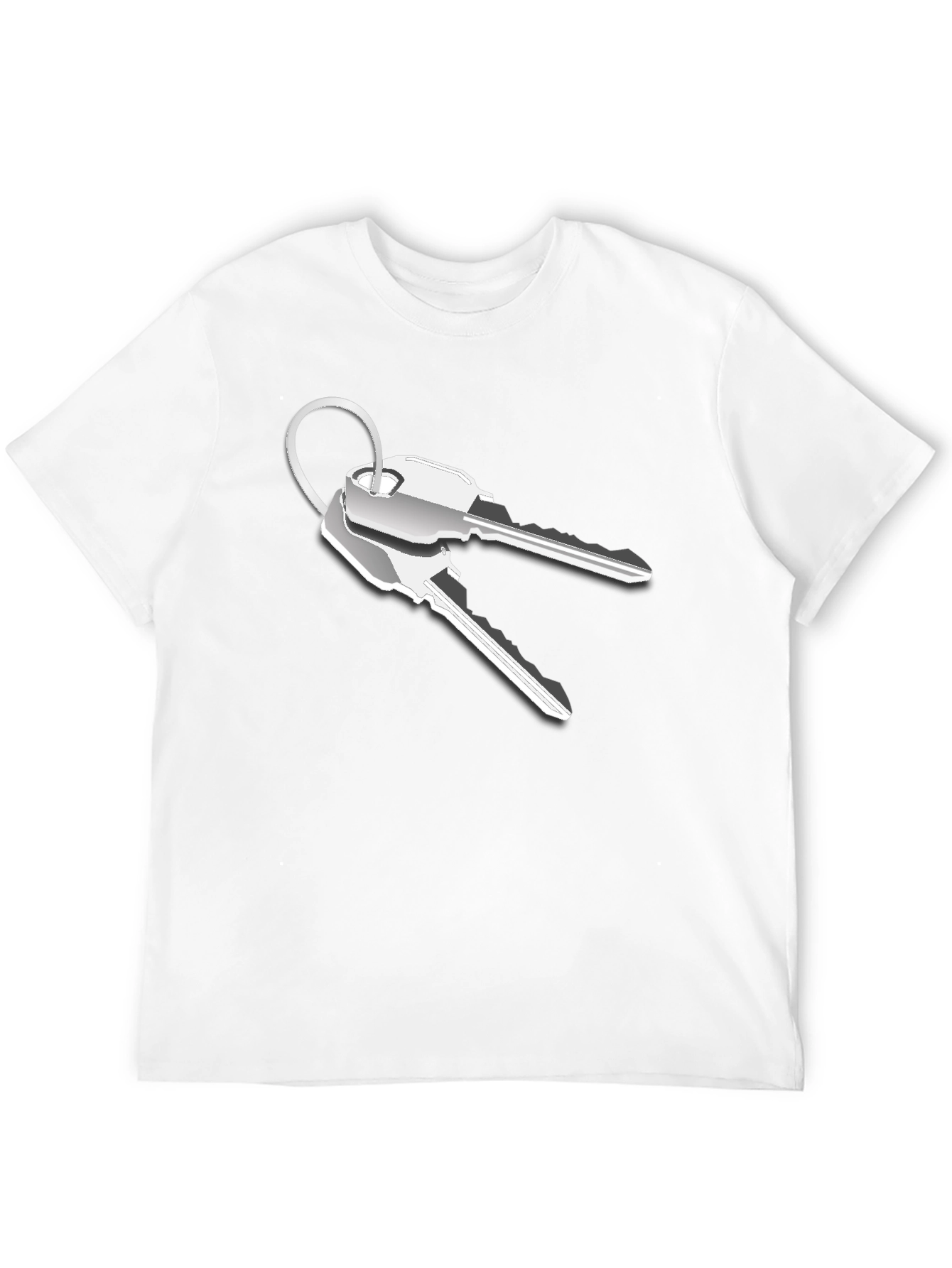 Novelty Keys Graphic T-Shirt - Black
