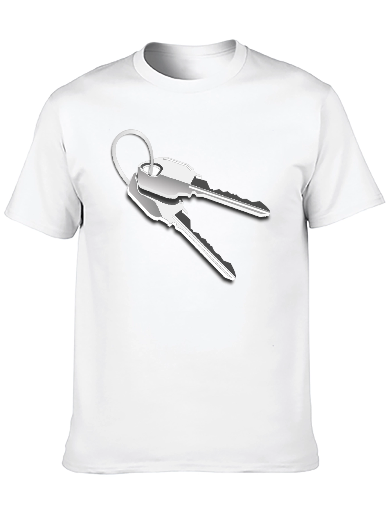 Novelty Keys Graphic T-Shirt - Black