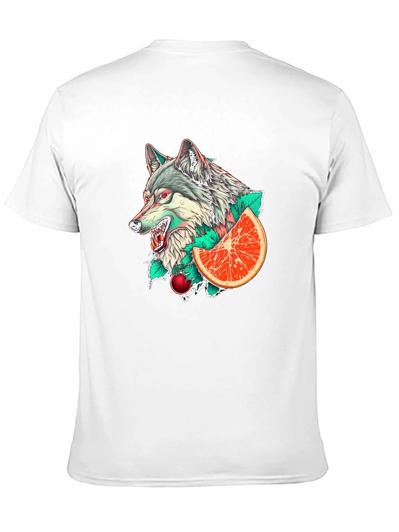 Wolf & Citrus Graphic Tee - Mens Black T-Shirt