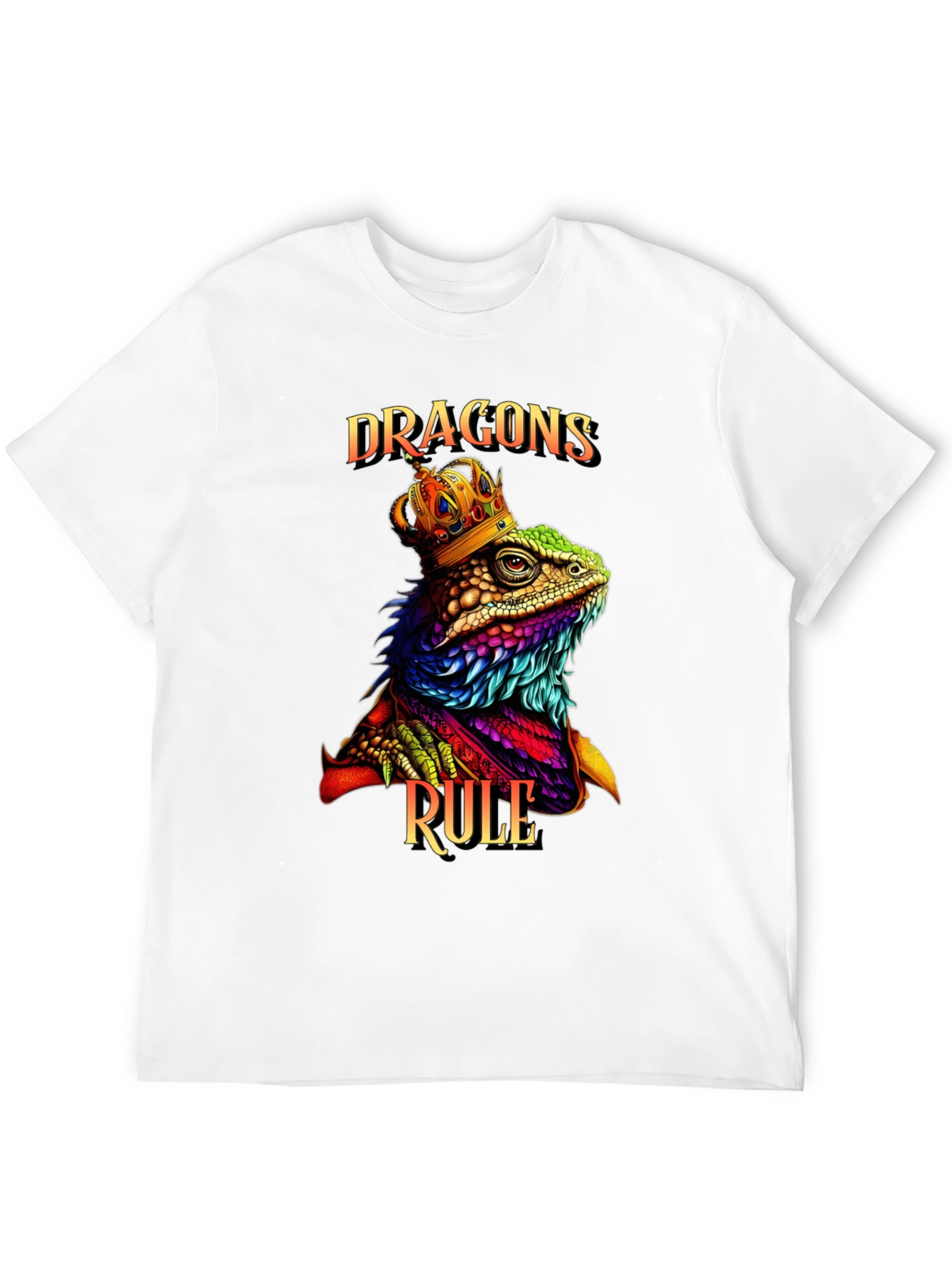 Dragons Rule Black Graphic Tee
